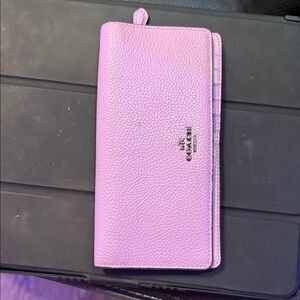 Coach Lavender Leather Wallet